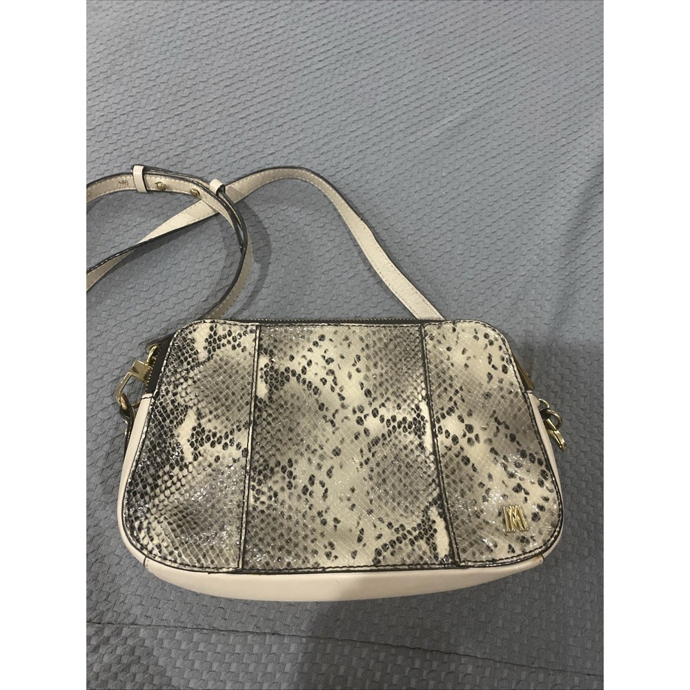 Antonio Melani Leather 3 Pocket Crossbody Bag